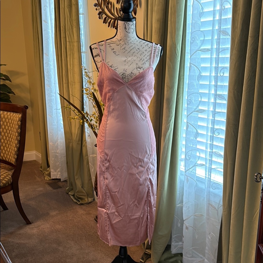 NWOT Lani the Label Pink Ainsley Dusty Rose Midi Dress